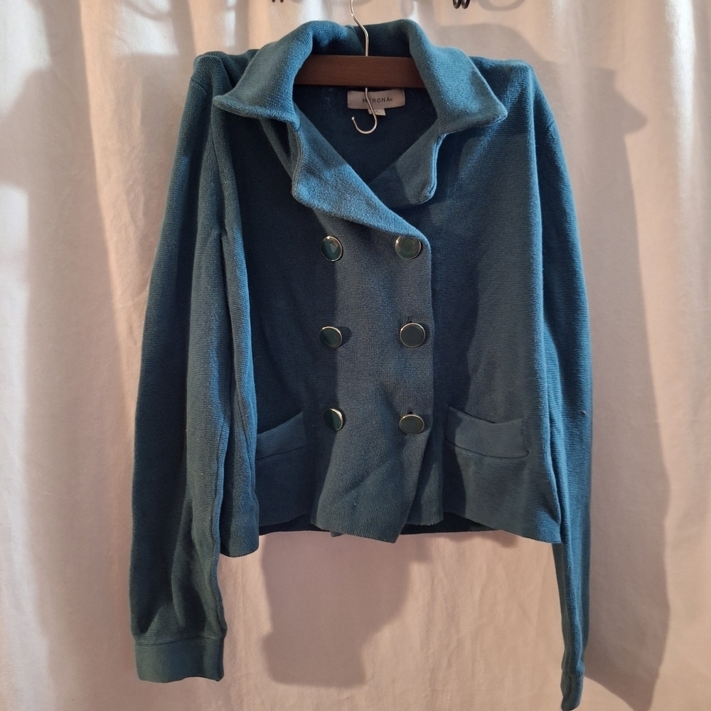 Merona Teal Double-Breasted Pea Coat